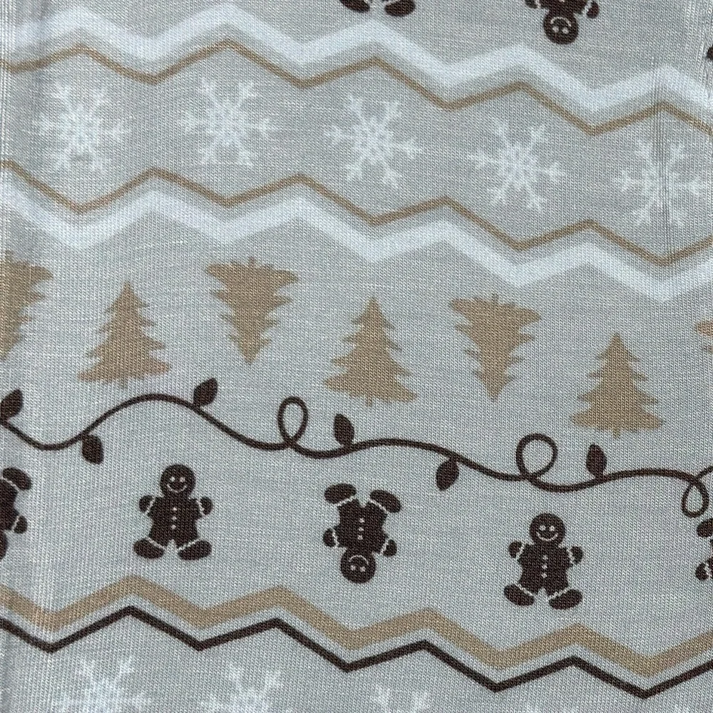 Milkberry | Baby Girl Boy Footed Bamboo Pajamas | 6-9M | Gingerbread Man Cookie